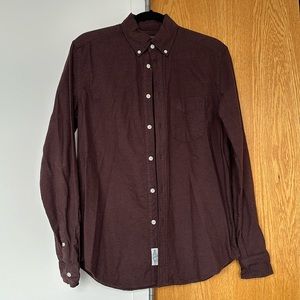 Burgundy Button Down